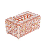 Tissue Box Holder Multifunctional Fashionable Design Exquisite Sturdy Durable Tissue HolderRose Gold