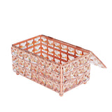 Tissue Box Holder Multifunctional Fashionable Design Exquisite Sturdy Durable Tissue HolderRose Gold - 45-Degree Angle