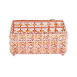 Tissue Box Holder Multifunctional Fashionable Design Exquisite Sturdy Durable Tissue HolderRose Gold