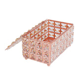 Tissue Box Holder Multifunctional Fashionable Design Exquisite Sturdy Durable Tissue HolderRose Gold - Extra Image