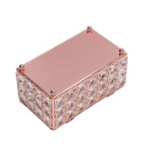Tissue Box Holder Multifunctional Fashionable Design Exquisite Sturdy Durable Tissue HolderRose Gold