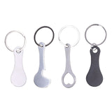 Aluminum Alloy Shopping Trolley Keychain Portable Alternative Shopping Trolley Keyring