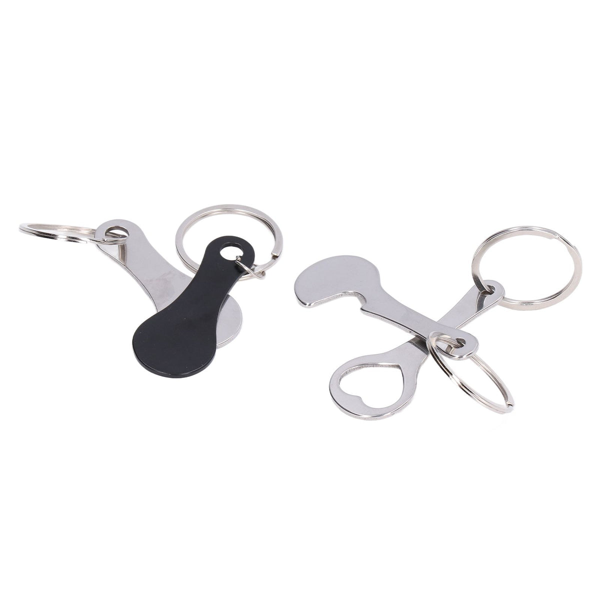 Aluminum Alloy Shopping Trolley Keychain Portable Alternative Shopping Trolley Keyring