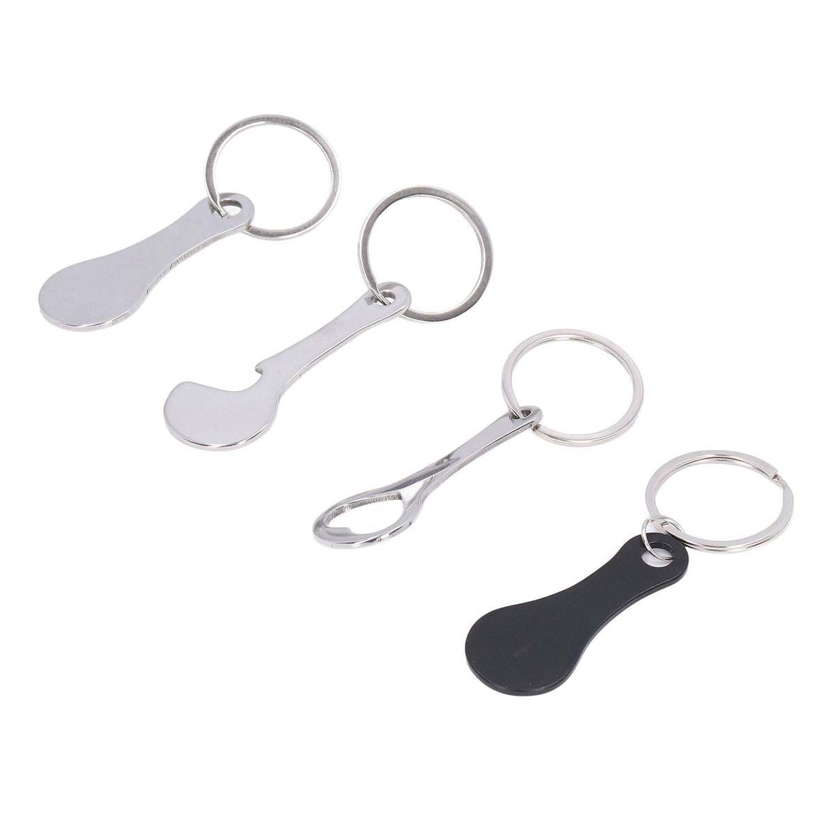 Aluminum Alloy Shopping Trolley Keychain Portable Alternative Shopping Trolley Keyring