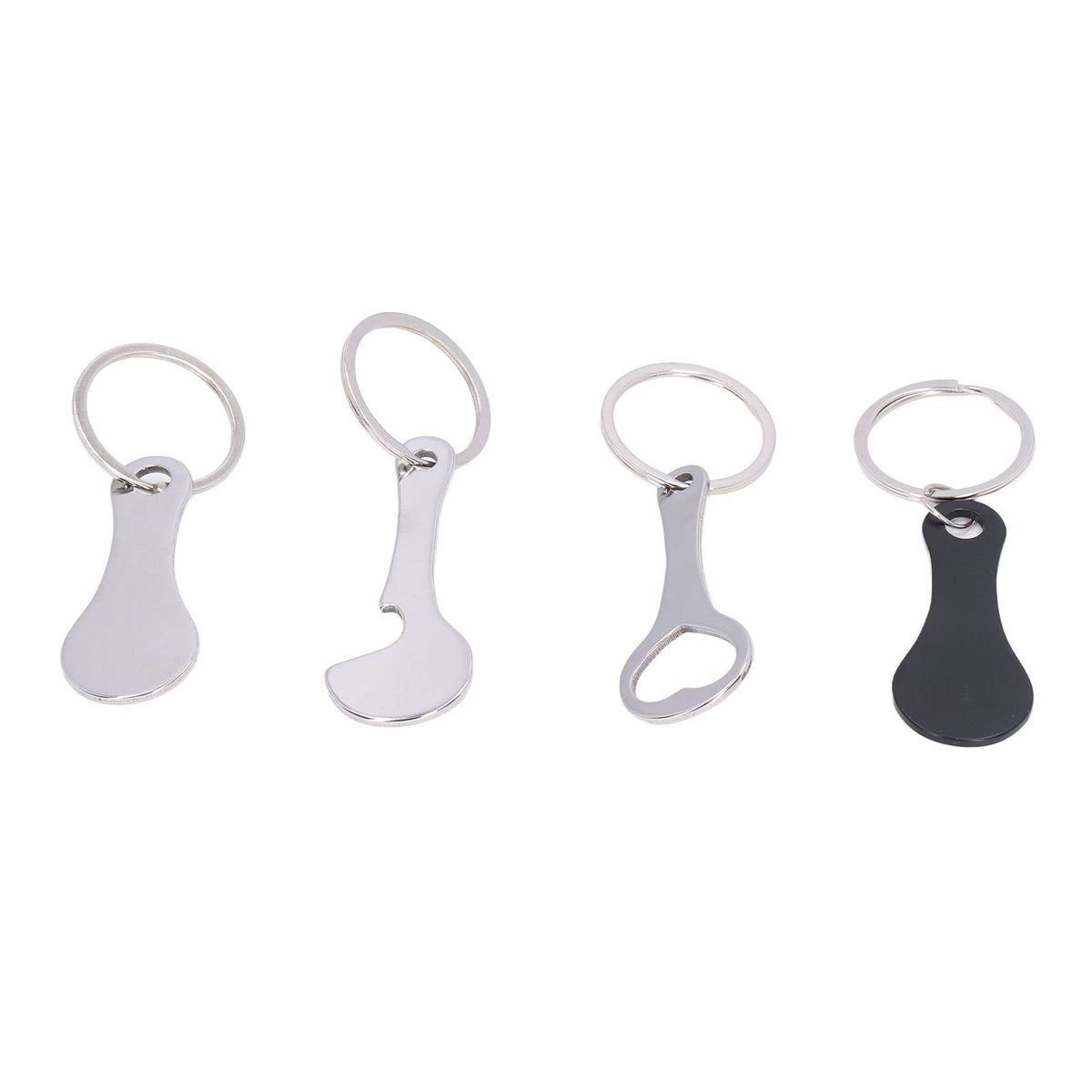 Aluminum Alloy Shopping Trolley Keychain Portable Alternative Shopping Trolley Keyring