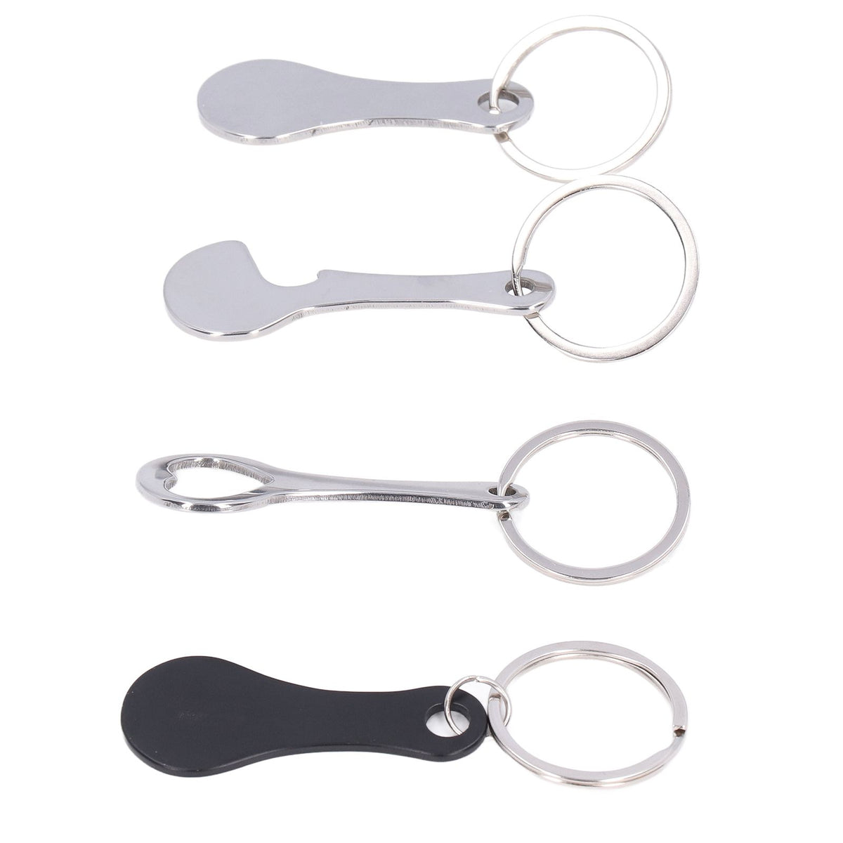 Aluminum Alloy Shopping Trolley Keychain Portable Alternative Shopping Trolley Keyring