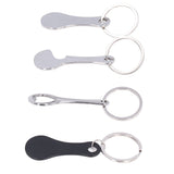 Aluminum Alloy Shopping Trolley Keychain Portable Alternative Shopping Trolley Keyring - Extra Image