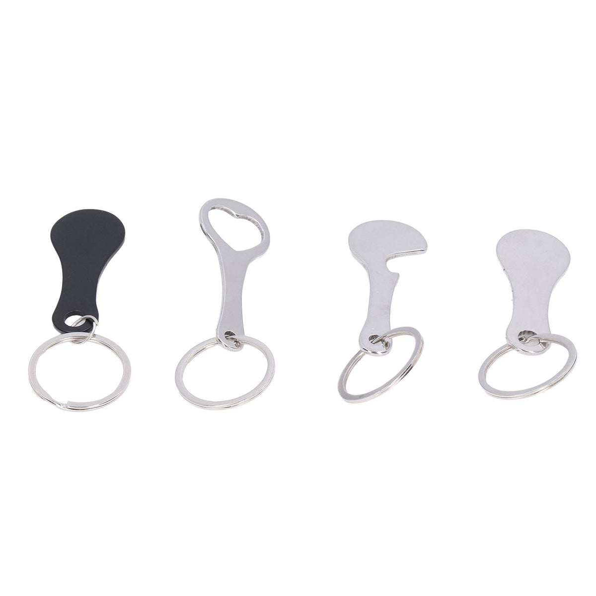 Aluminum Alloy Shopping Trolley Keychain Portable Alternative Shopping Trolley Keyring
