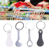 Aluminum Alloy Shopping Trolley Keychain Portable Alternative Shopping Trolley Keyring - Extra Image