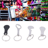 Aluminum Alloy Shopping Trolley Keychain Portable Alternative Shopping Trolley Keyring