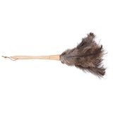 Feather Duster Light Weight Soft Long Handle Reusable Black Ostrich Feather Duster for Home Office Car - Low Angle