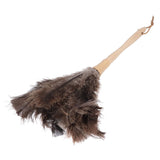 Feather Duster Light Weight Soft Long Handle Reusable Black Ostrich Feather Duster for Home Office Car - Extra Image