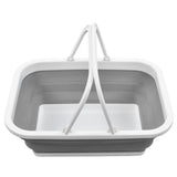 Foldable Picnic Basket Large Capacity Multifunctional Sturdy Handle Toy Storage Basket for Home Hiking Camping