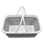 Foldable Picnic Basket Large Capacity Multifunctional Sturdy Handle Toy Storage Basket for Home Hiking Camping