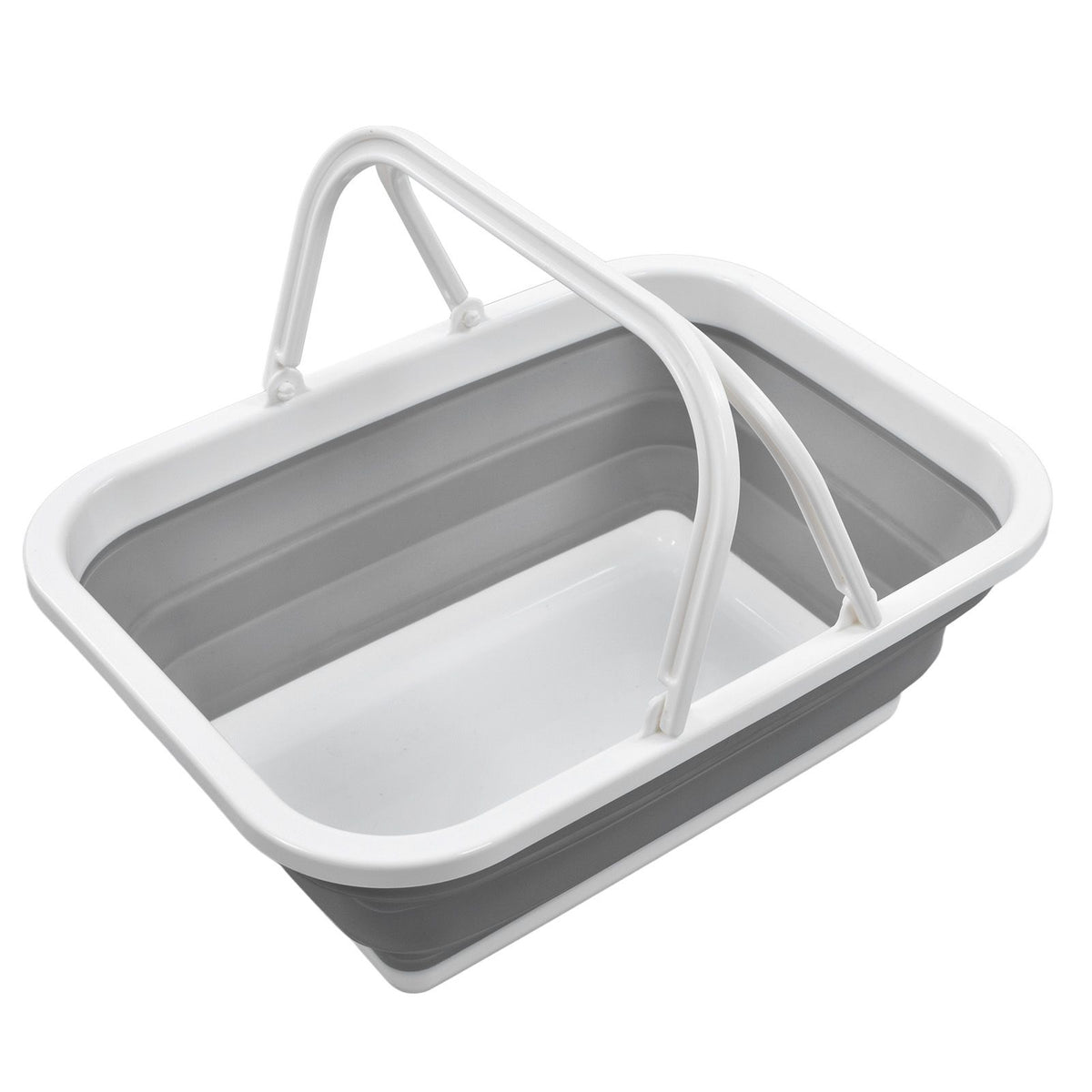 Foldable Picnic Basket Large Capacity Multifunctional Sturdy Handle Toy Storage Basket for Home Hiking Camping