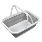 Foldable Picnic Basket Large Capacity Multifunctional Sturdy Handle Toy Storage Basket for Home Hiking Camping