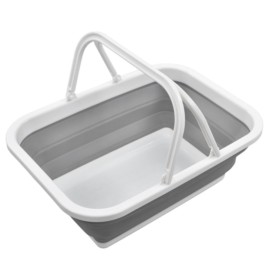Foldable Picnic Basket Large Capacity Multifunctional Sturdy Handle Toy Storage Basket for Home Hiking Camping