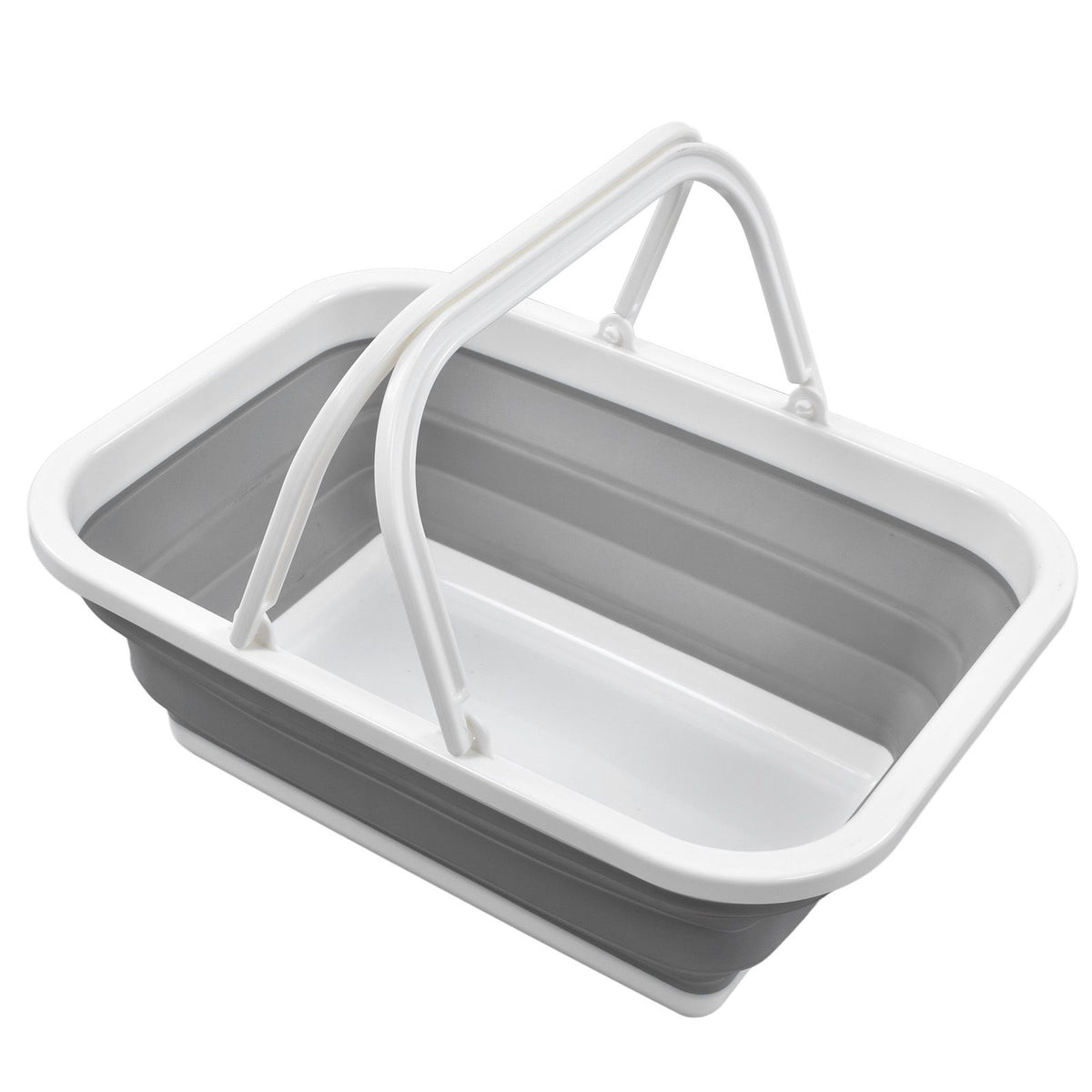 Foldable Picnic Basket Large Capacity Multifunctional Sturdy Handle Toy Storage Basket for Home Hiking Camping