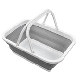 Foldable Picnic Basket Large Capacity Multifunctional Sturdy Handle Toy Storage Basket for Home Hiking Camping