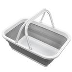 Foldable Picnic Basket Large Capacity Multifunctional Sturdy Handle Toy Storage Basket for Home Hiking Camping