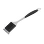 Barbecue Grill Brush Scraper Long Handle Stainless Steel Silver No Scratch Cleaning Portable for BBQ Grilling