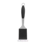 Barbecue Grill Brush Scraper Long Handle Stainless Steel Silver No Scratch Cleaning Portable for BBQ Grilling - Extra Image