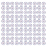 100Pcs Microphone Cover Dust Sweat Resistant Disposable Excellent Elasticity Reduce Noise Microphone CapsWhite Red Dot