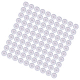 100Pcs Microphone Cover Dust Sweat Resistant Disposable Excellent Elasticity Reduce Noise Microphone CapsWhite Red Dot - Side View