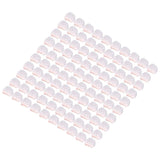 100Pcs Microphone Cover Dust Sweat Resistant Disposable Excellent Elasticity Reduce Noise Microphone CapsWhite Red Dot