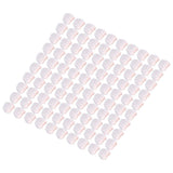 100Pcs Microphone Cover Dust Sweat Resistant Disposable Excellent Elasticity Reduce Noise Microphone CapsWhite Red Dot