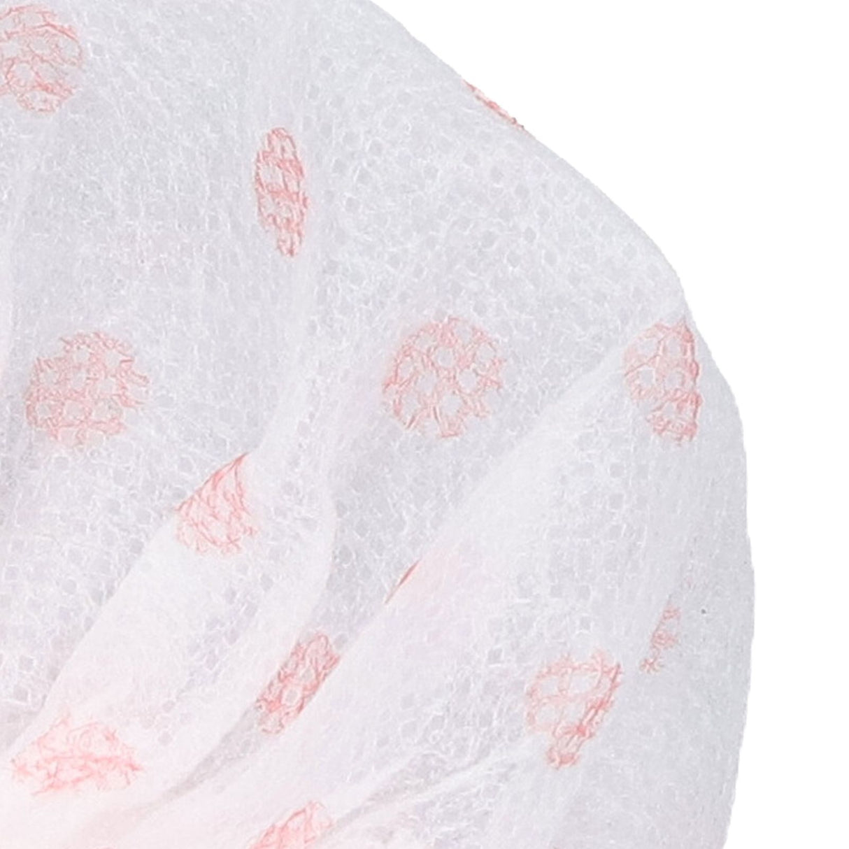 100Pcs Microphone Cover Dust Sweat Resistant Disposable Excellent Elasticity Reduce Noise Microphone CapsWhite Red Dot