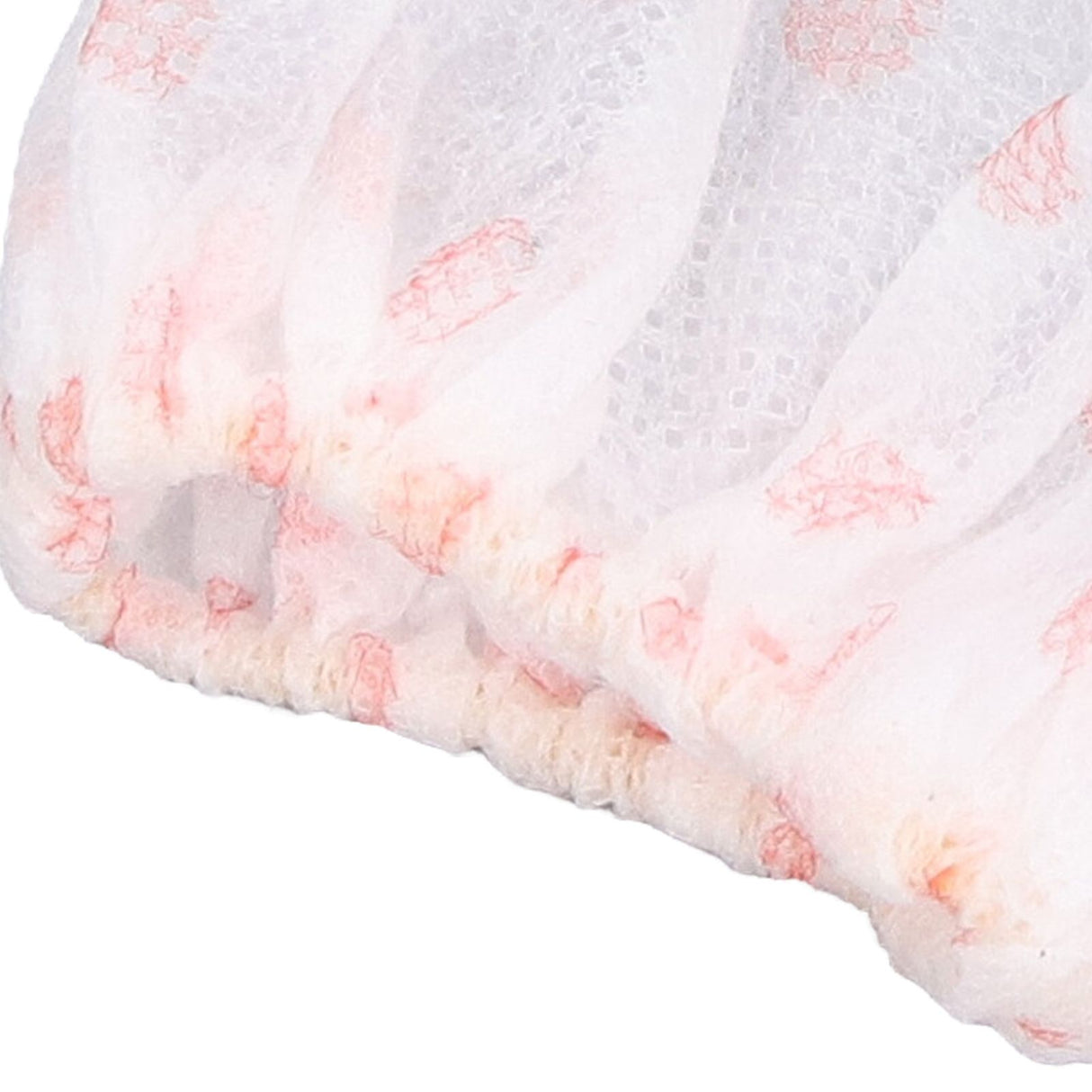 100Pcs Microphone Cover Dust Sweat Resistant Disposable Excellent Elasticity Reduce Noise Microphone CapsWhite Red Dot