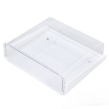 Acrylic Drawer Storage Concealed Acrylic Drawer Storage Holder with 3 Pastes for Home OfficeL - 45-Degree Angle