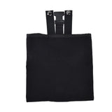 Foraging Bag Canvas Foldable Portable Thick Unique Simple Appearance Belt Fruit Picking Pouch for Outdoor CampingBlack