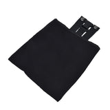 Foraging Bag Canvas Foldable Portable Thick Unique Simple Appearance Belt Fruit Picking Pouch for Outdoor CampingBlack