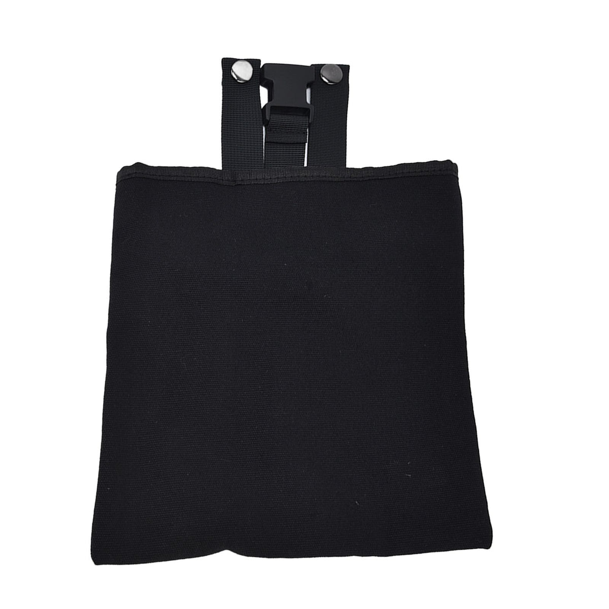 Foraging Bag Canvas Foldable Portable Thick Unique Simple Appearance Belt Fruit Picking Pouch for Outdoor CampingBlack