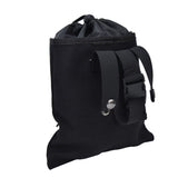 Foraging Bag Canvas Foldable Portable Thick Unique Simple Appearance Belt Fruit Picking Pouch for Outdoor CampingBlack