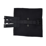 Foraging Bag Canvas Foldable Portable Thick Unique Simple Appearance Belt Fruit Picking Pouch for Outdoor CampingBlack