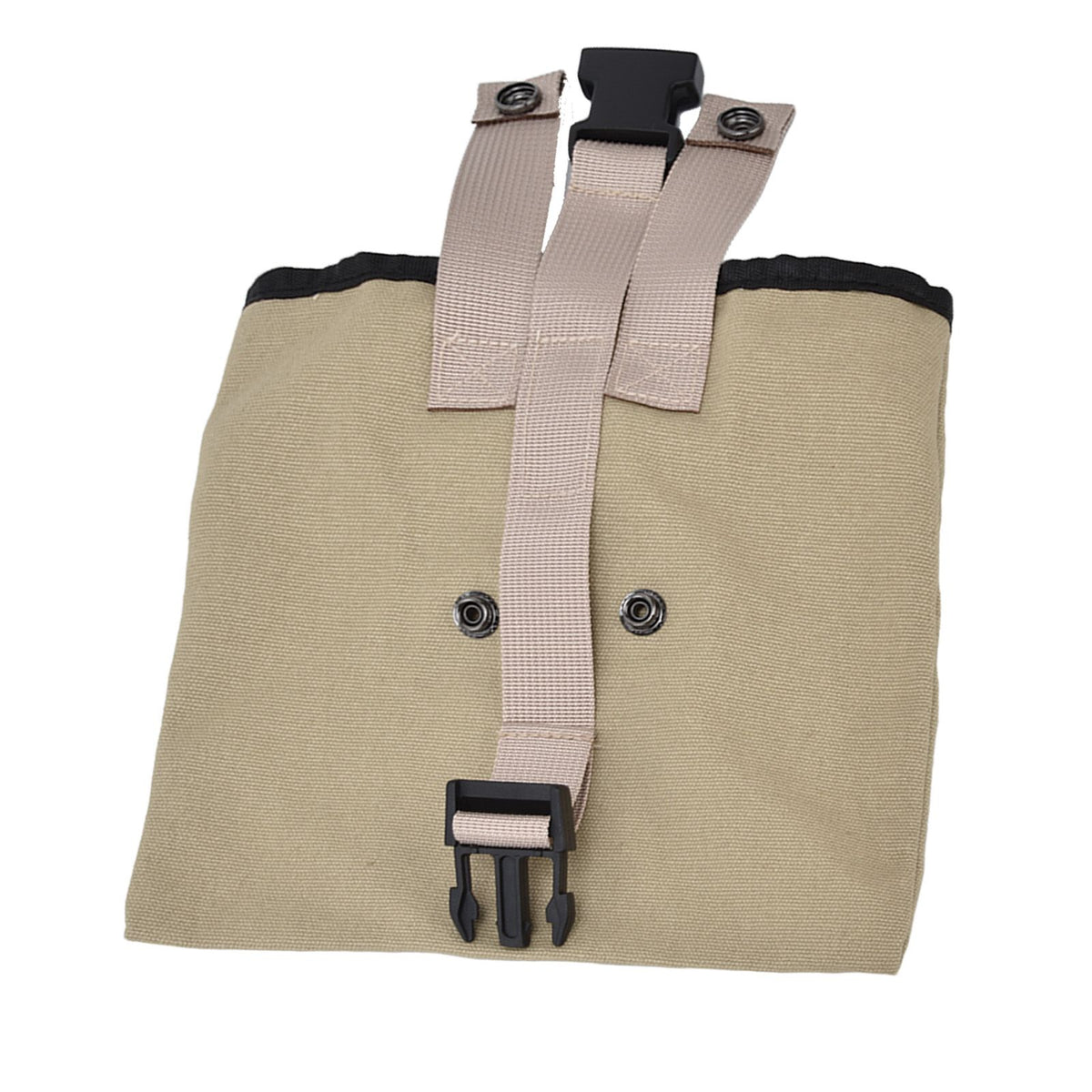 Foraging Bag Canvas Foldable Portable Thick Unique Simple Appearance Belt Fruit Picking Pouch for Outdoor CampingKhaki