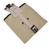 Foraging Bag Canvas Foldable Portable Thick Unique Simple Appearance Belt Fruit Picking Pouch for Outdoor CampingKhaki - Low Angle