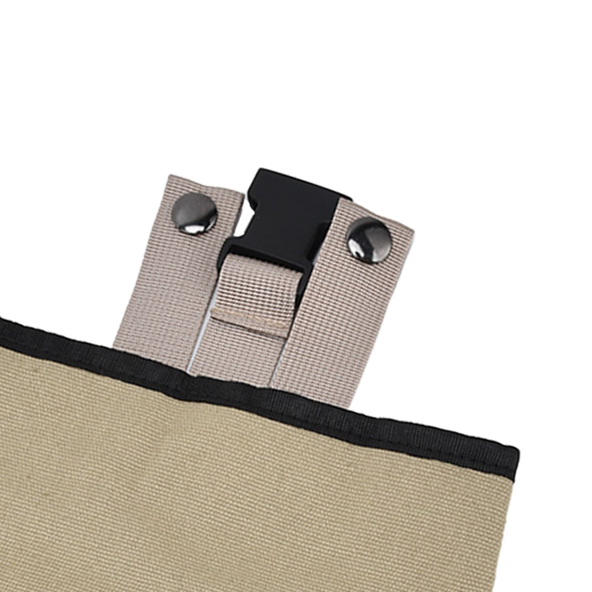 Foraging Bag Canvas Foldable Portable Thick Unique Simple Appearance Belt Fruit Picking Pouch for Outdoor CampingKhaki