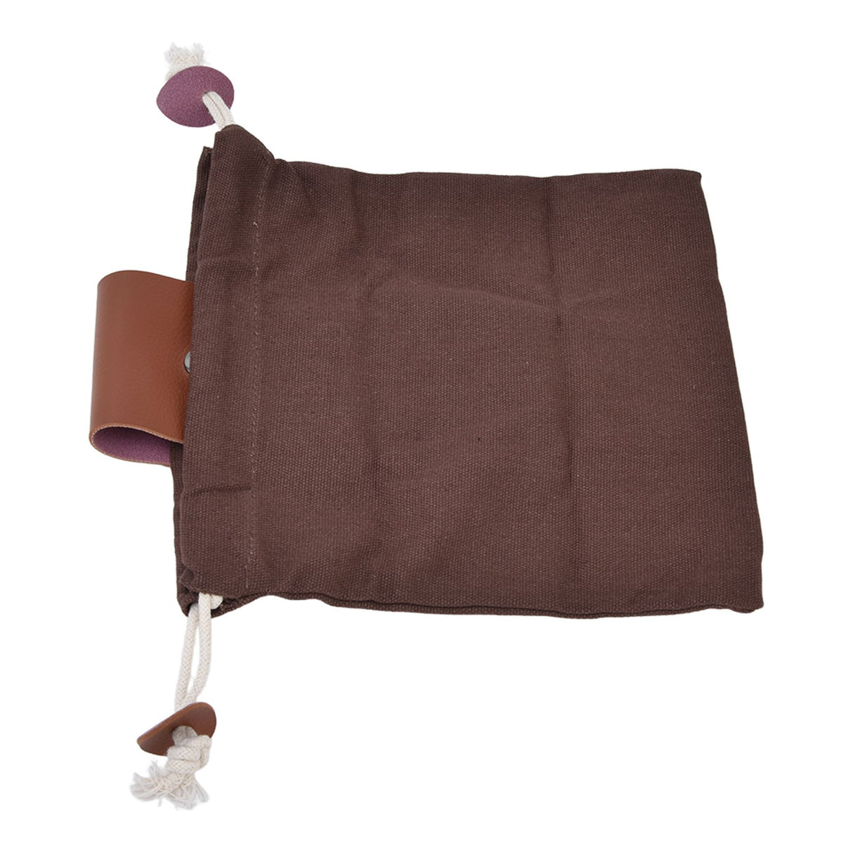 Fruit Picking Bag Waist Hanging Canvas Material PU Style Folded Save Space Belt Foraging BagBrown