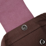Fruit Picking Bag Waist Hanging Canvas Material PU Style Folded Save Space Belt Foraging BagBrown