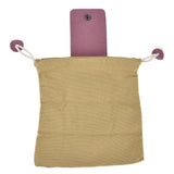 Fruit Picking Bag Waist Hanging Canvas Material PU Style Folded Save Space Belt Foraging BagKhaki