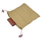 Fruit Picking Bag Waist Hanging Canvas Material PU Style Folded Save Space Belt Foraging BagKhaki