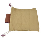 Fruit Picking Bag Waist Hanging Canvas Material PU Style Folded Save Space Belt Foraging BagKhaki