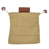Fruit Picking Bag Waist Hanging Canvas Material PU Style Folded Save Space Belt Foraging BagKhaki