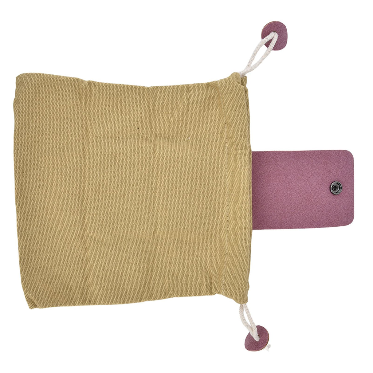 Fruit Picking Bag Waist Hanging Canvas Material PU Style Folded Save Space Belt Foraging BagKhaki