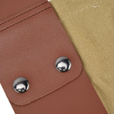 Fruit Picking Bag Waist Hanging Canvas Material PU Style Folded Save Space Belt Foraging BagKhaki