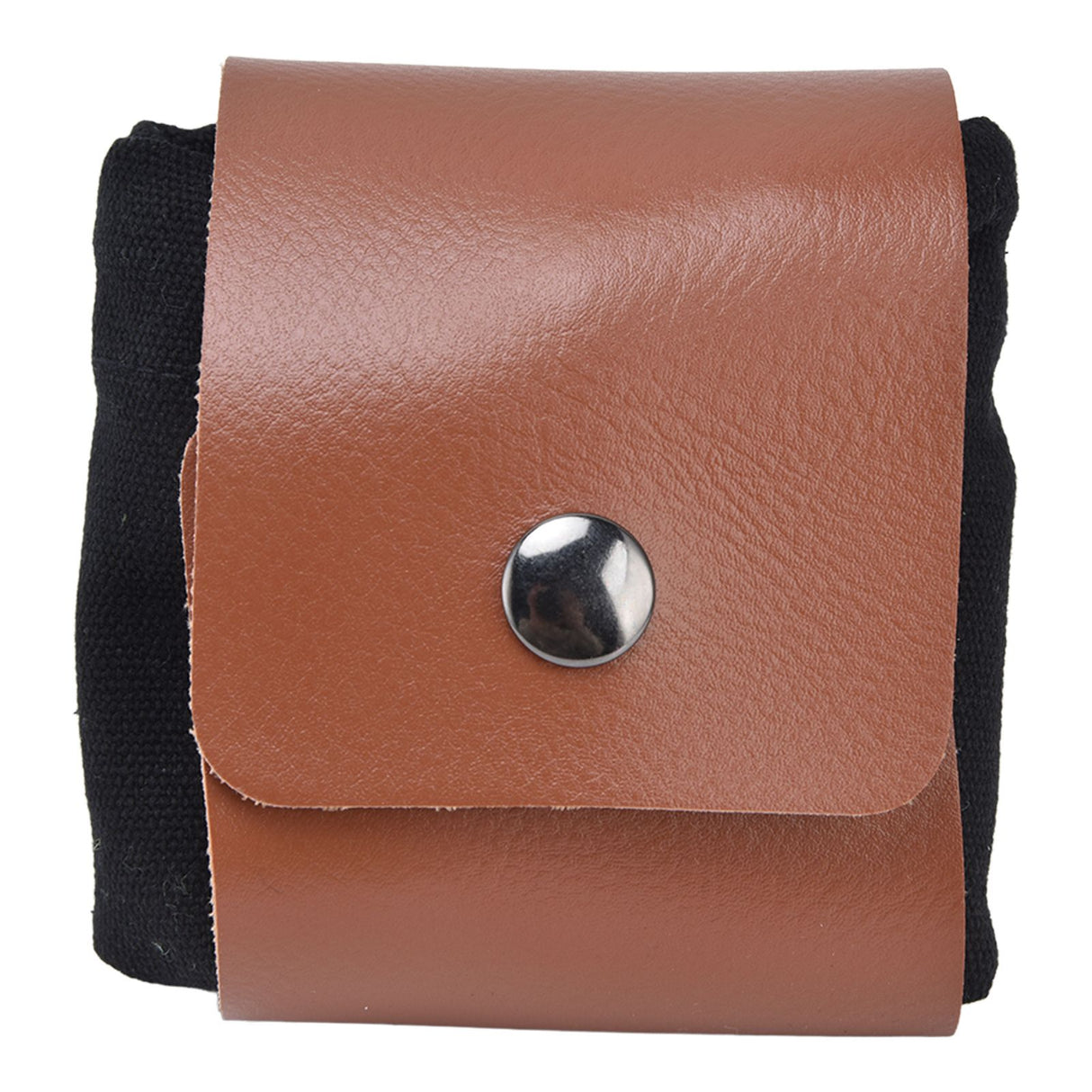 Fruit Picking Bag Waist Hanging Canvas Material PU Style Folded Save Space Belt Foraging BagBlack